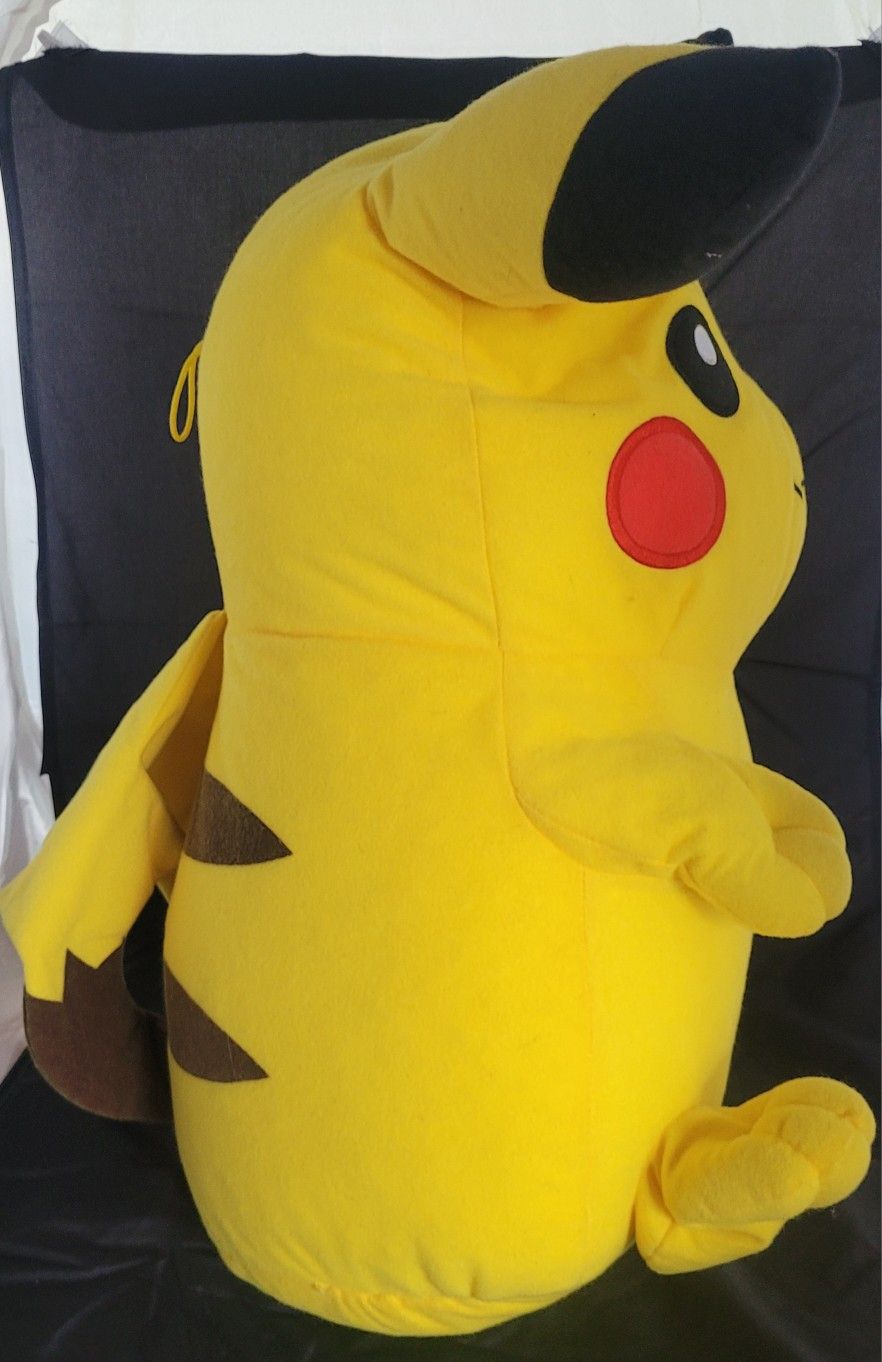 Official POKEMON Pikachu Pillow Full Body Stuffed Plush Large Nintendo 24” tall