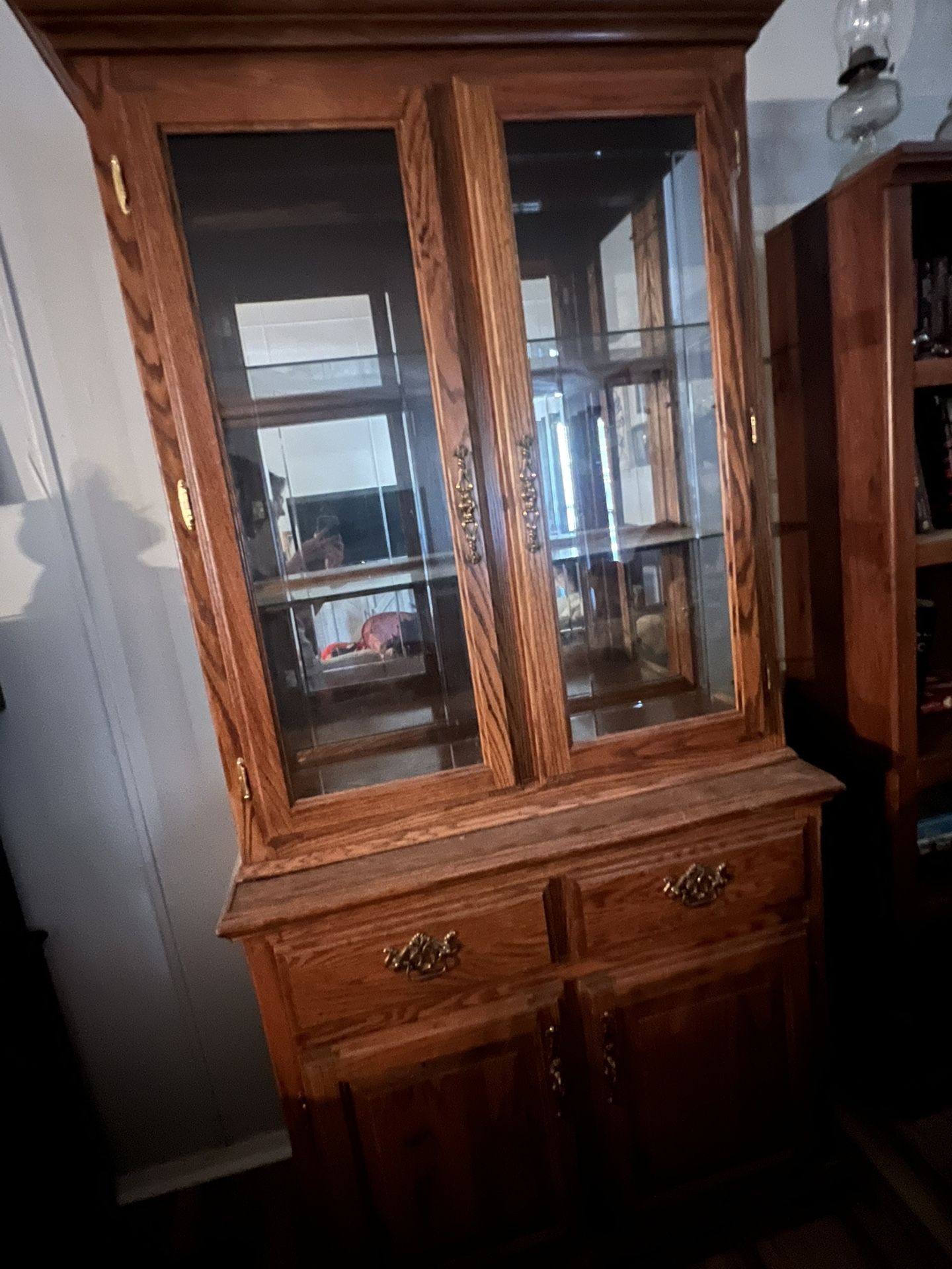 China Hutch w/lights