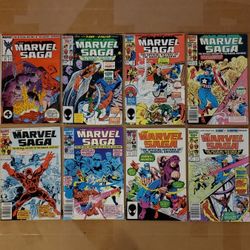 The Marvel Saga Comic Book Bundle Lot Of 8 Comicbooks 