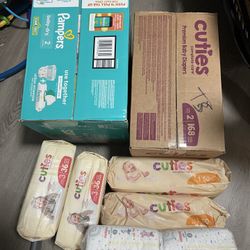 Diapers Size 1, 2, 3