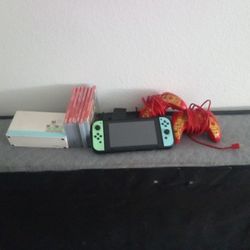 Nintendo Switch 7 Games 2 Extra Controllers