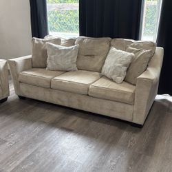 Off White/Tan Sofa’s 