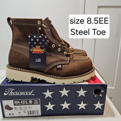 Thorogood Steel Toe Work Boots Size 8.5 