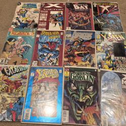 Vintage Comic Books Classic Collectible Spiderman Hulk Avengers Marvel Dc Comics 