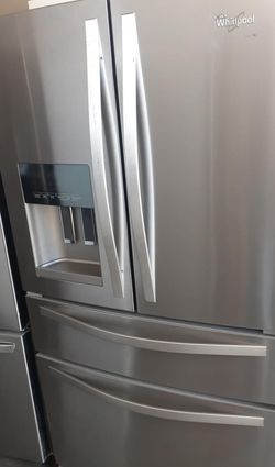 Whirlpool 4-Door Stainless Steel Refrigerator Fridge
