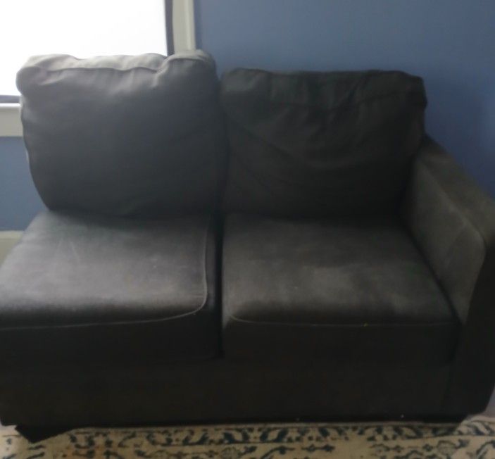 2 PC DARK GRAY Sectional Couch