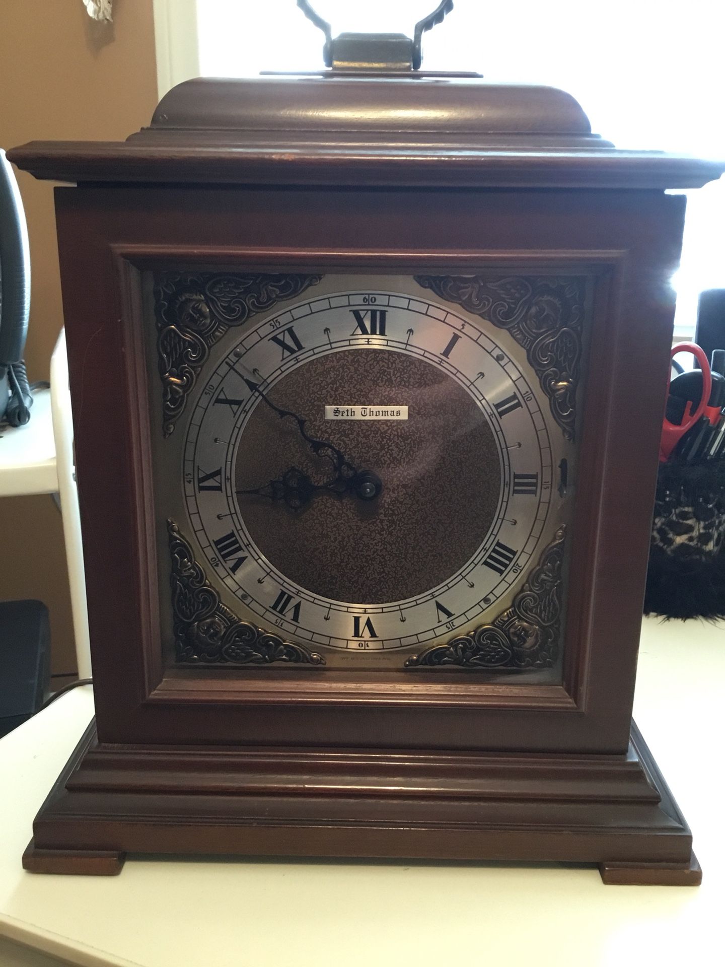 Seth Thomas Electric Mantle Clock Legacy IV Model E721-001