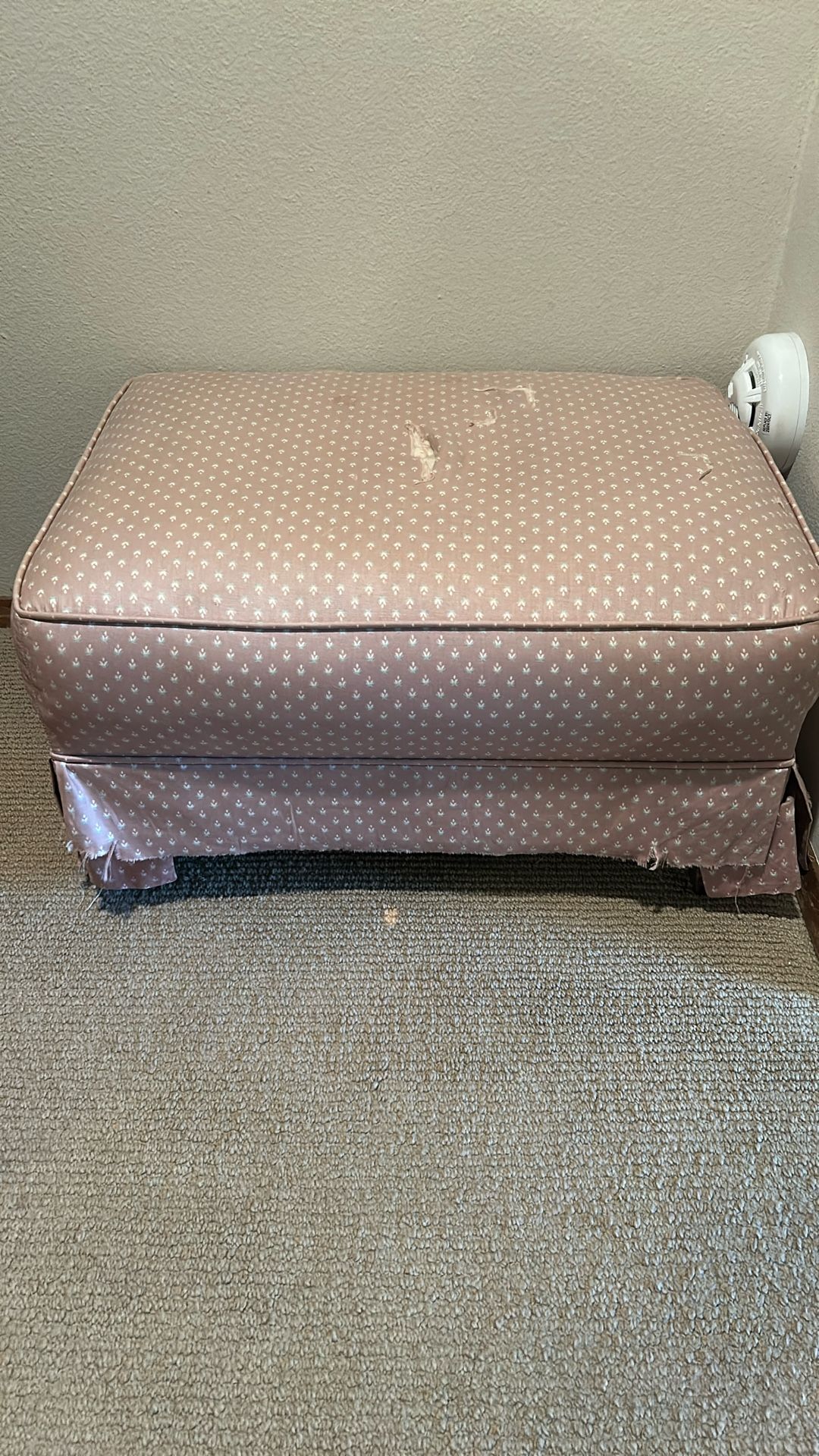Ottoman - Needs To Be Covered Or Upholstered