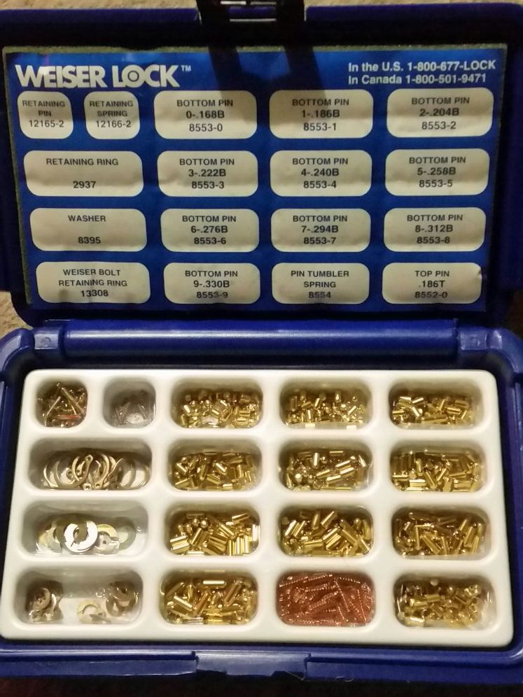 Weiser Lock 1418 Keying Kit + schlage Keying Kit 40-134