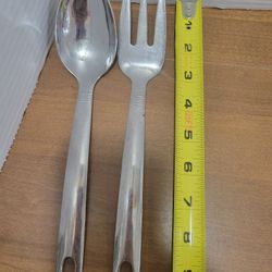 Oneida Stainless Steel Spoon & Serving Fork Set Classic Kitchen Utensils