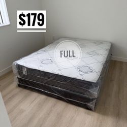 NEW Mattress Full Size With Box Spring // Offer  🚚