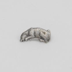 1960s Cougar / Panther / Jaguar Wildcat 1" Silver Plated Lapel Pin 