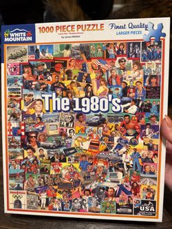 White Mountain Jigsaw Puzzle The 1980s 1000 Piece 24x30"