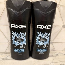 Axe body wash. Axe Cool Ocean scent. Each bottle is 16 fl oz l Great for stocking up. New