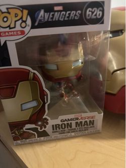 Iron Man funko pop and mask