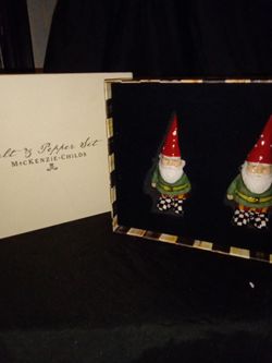 MacKenzie-Childs Woodland Gnome Salt & Pepper Set