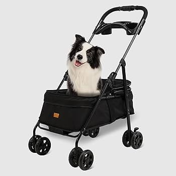 Pet Stroller Small Medium Dogs Under 33lbs Waterproof Canopy