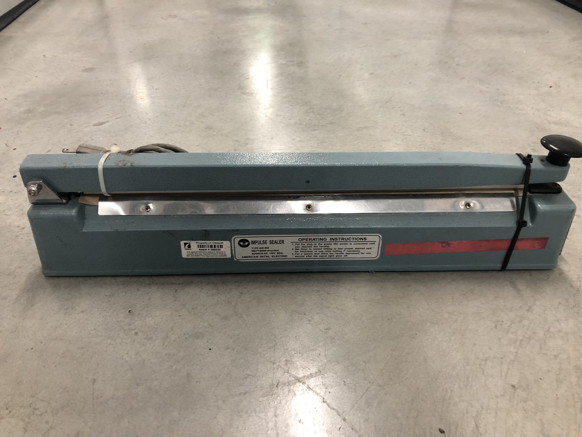Uline Aie-500 20 Inch Sealer I Heat Sealer