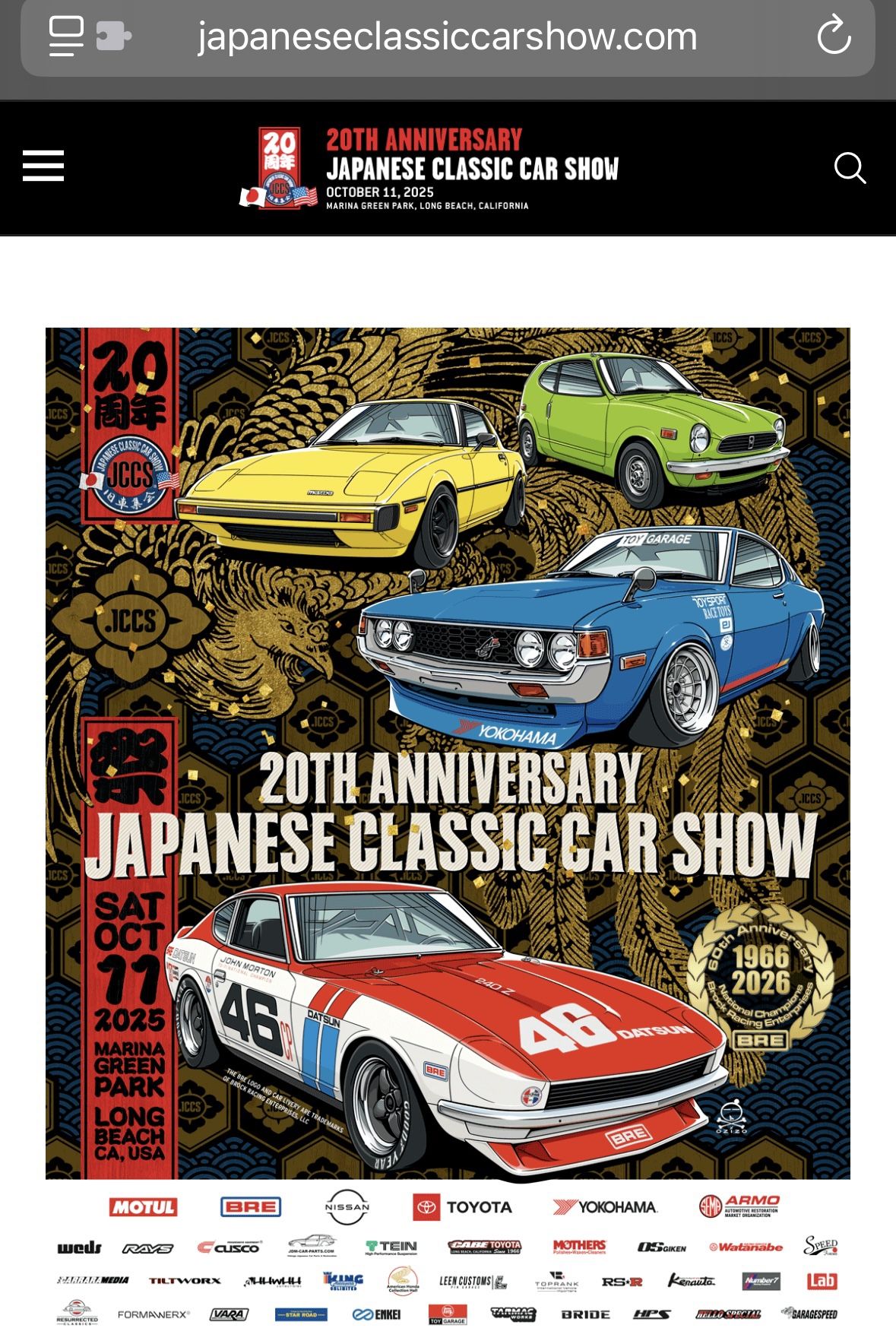 JAPANESE CLASSIC CAR SHOW TICKETS