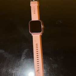 Pink smartwatch