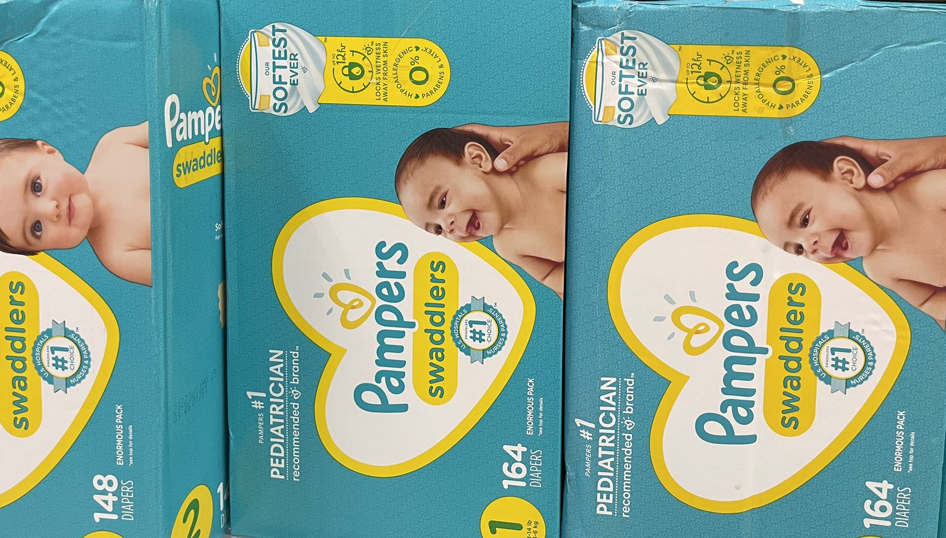 Pampers Swaddles Large Boxes 