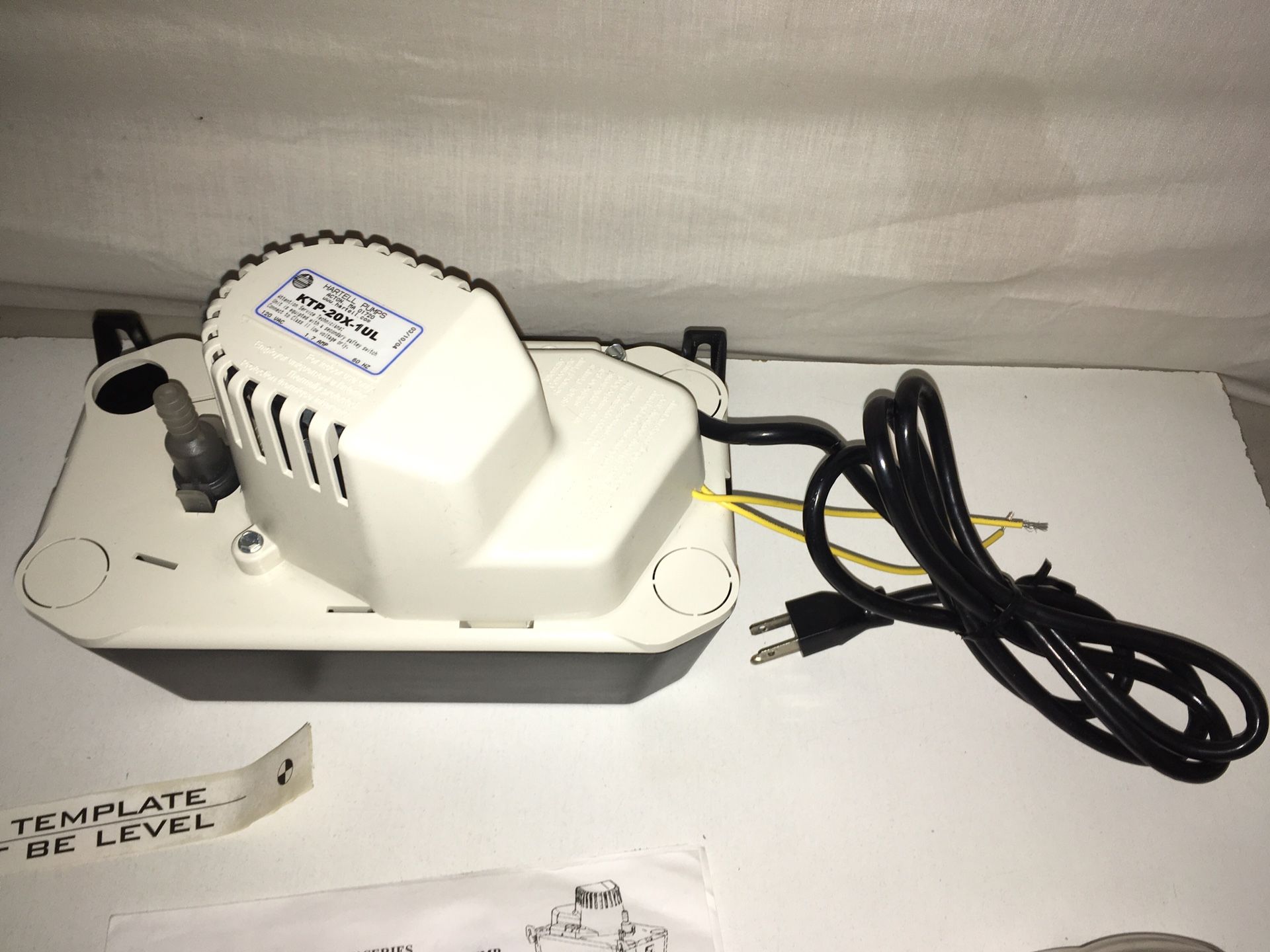 Brand New Hartell Pumps Powerflow Series KT Plus Condensate Removal