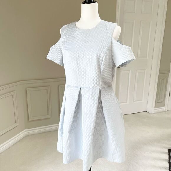 HOST PICK SElle by RW&:CO Short Sleeve Mini Cocktail Dress in Baby Blue in