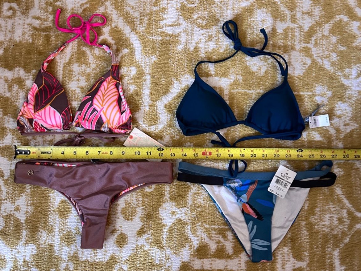 Women's/Juniors 4-piece bikini bundle