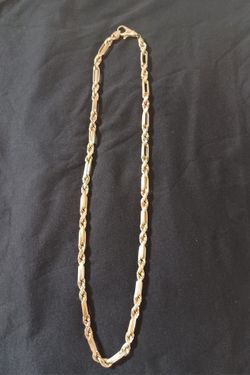 14k Tri-color Gold Chain