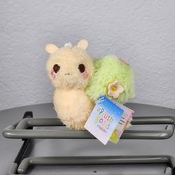 4" Plush Goals Spike the Barrel Cactus Snail Keychain Charm Plush