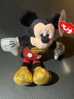Ty Disney "Sparkle" Mickey Mouse plush