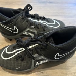 Nike Alpha Fastflex Men’s Football Cleats Size 7.5 black/white