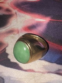 Real Jade 18k Gold Ring