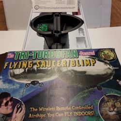 The Tri-turbofan-powered Flying Saucer/Blimp