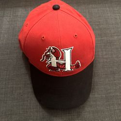 Hickory Crawdads 47 Brand Adjustable Red/Black Baseball Cap