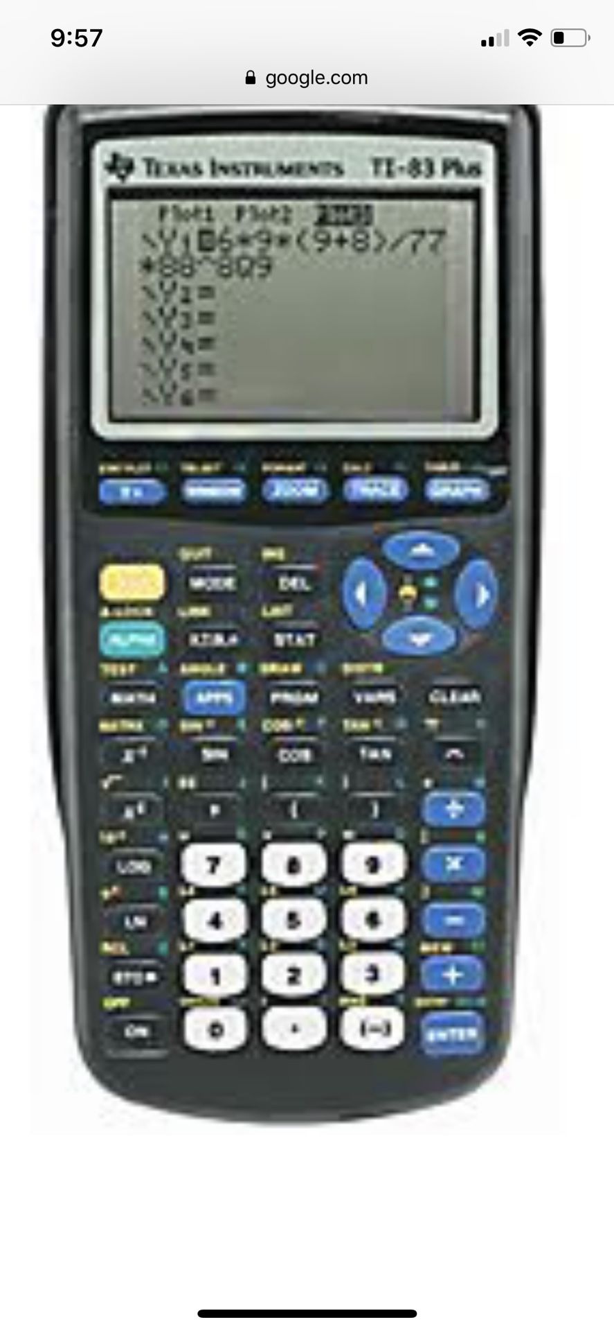 TI83 Calculator