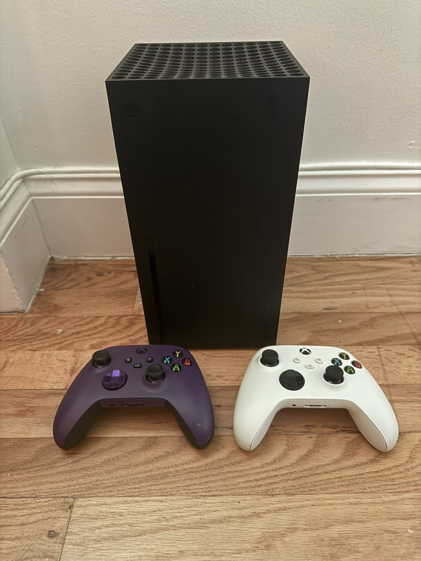 Xbox Series X With Two Controllers