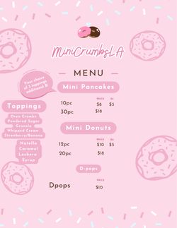 Dpops,Mini Pancakes & Donuts
