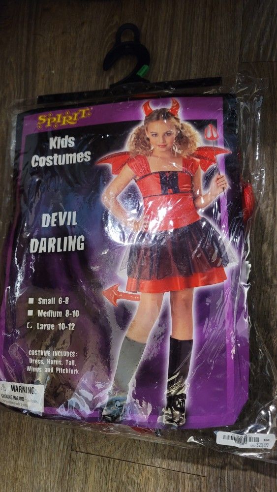 Girls devil Halloween costume