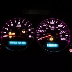 2007-2012 Chevy/GMC Instrument Panel Cluster With Pink Led 23,000 Miles