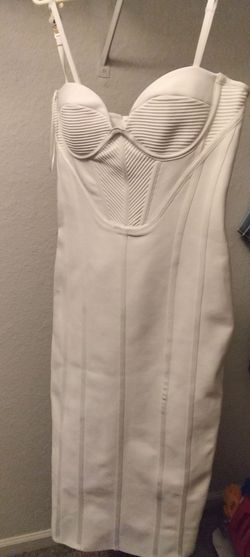 White Bandage Bodycon Mini Dress
