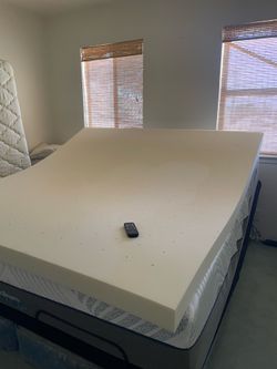 Adjustable hybrid king bed