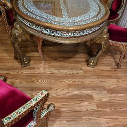 Brass Elephant Dinner Table