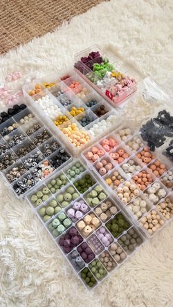Silicone crafting beads - brand new