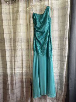 Vestido Talla S Color Verde Turquesa