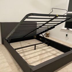 Queen Sized Bed Frame With Storage