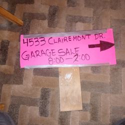 Garage Sale Tomorrow Saturday and sunday
