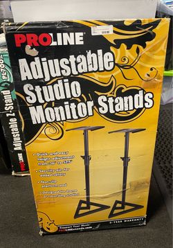 Proline PL6000P Adjustable Studio Monitor Stands