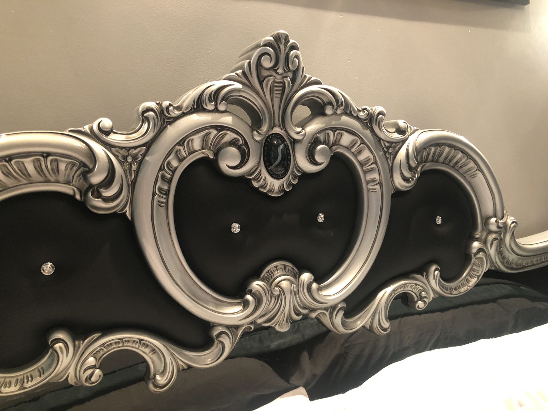 Italian Baroque King size bed frame