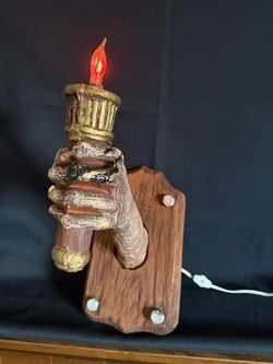Haunted House Monster Hand Torch Wall Sconce Halloween